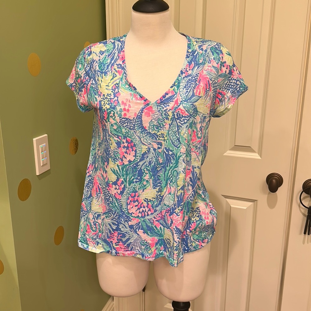 Lily Pulitzer. “Etta” V-Neck Top